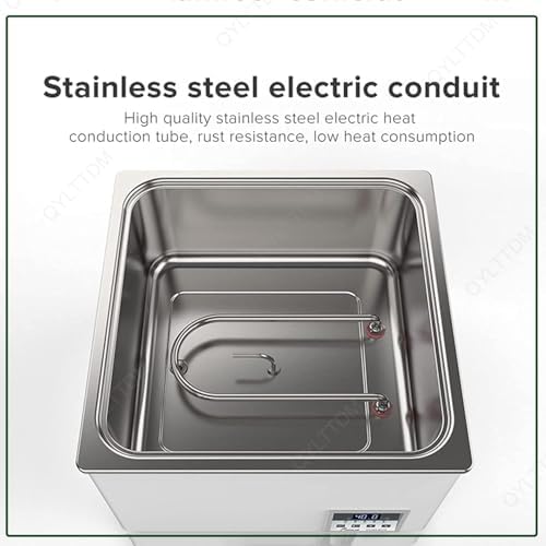 Digital Thermostatic Lab Water Bath Heater, Precise 0.01℃ Temperature Control, Scientific Electric Water Bath with Digital Display & Protective Lid for Research and Experiments