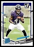 2023 Donruss Football #307 Zay Flowers RC Baltimore Ravens Rated Rookie Officially Licensed NFL Trading Card (Stock Photo Shown, Card in Near Mint to Mint Condition)
