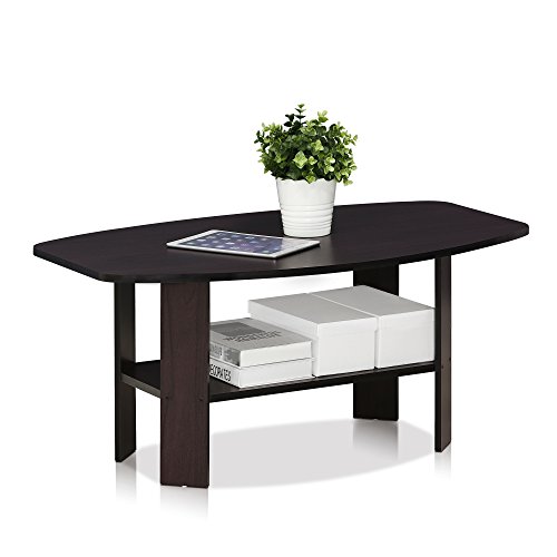 Furinno Simple Design Coffee Table, Dark Walnut #TOP3
