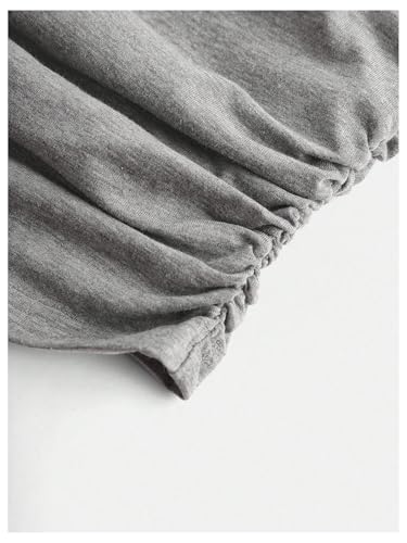 SOLY HUX Girl's Graphic Tees Y2k Color Block Star Long Sleeve Crewneck Ruched T Shirt Slim Fitted Tops3