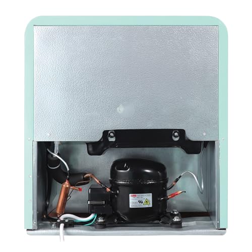Magic Chef 1.6 Cubic Feet Retro Style Mini Fridge with Interior LED Light and Removable Glass Shelf Ideal for Bedroom and Recreational Room, Mint on Fridge.com