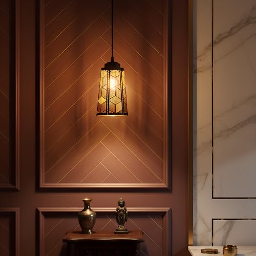 Image of Modern Geometric Pendant Light Set, 3-Piece Black Metal Hanging Lamps for Kitchen, Dining Room, Living Room with Art Deco Design, Bulb Included
