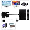 2025 Performance VGA to HDMI + VGA Adapter with Audio and USB Cables for Computers, Laptops, Monitors, Projectors, HDTVs, Support Dual Monitors, Support Full 1080P HD Video