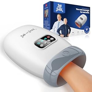 BOB AND BRAD H60 Handmassagegerät mit Wärme und Kompression, Elektrische Handmassage bei Arthritis & Karpaltunnelsyndrom, Massager Schmerzlinderung für Handgelenk & Finger, Geschenke für Damen Herren
