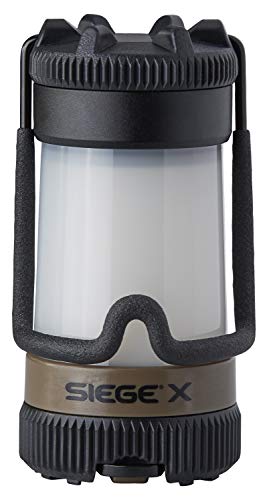 Streamlight 44956 Siege X USB 325 Lumens Ultra-Compact, Multi-Fuel Hand Lantern/Flashlight Combo with Rechargeable Battery and Charging Cord, Coyote