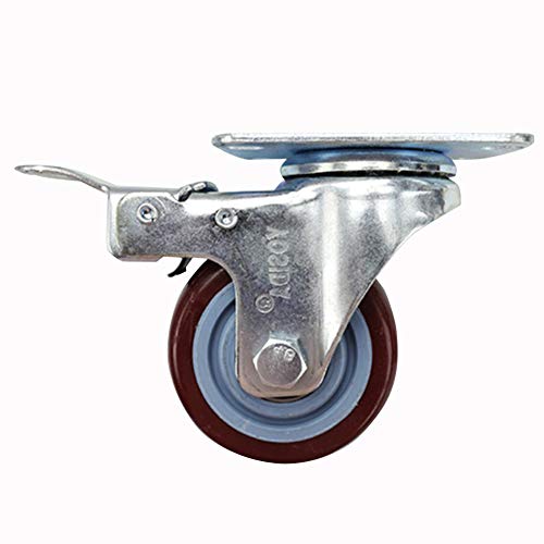 Roulettes pivotantes durables en caoutchouc avec roulement fluide haute performance - 7