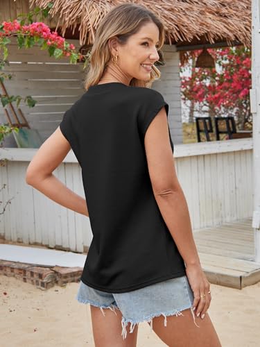 Save on Women's Waffle Knit V-Neck T-Shirt - Use Code LH3ZIK7Y - Image 4