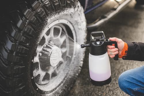 IK FOAM Pro 2+ Pump Spray Foamer with Schrader Valve – FoamSprayer 50 oZ – High-Pressure, Adjustable Nozzle – Ideal for Car Detailing, Cleaning & Maintenance by IK - Image 8