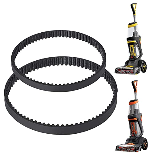 MEROM Replacement Belts Set Compatible with Bissell ProHeat 2X Revolution Pet Carpet Cleaner, Fits Models 1548, 1550, 1551, 15483, Replace Part Number #1606419 & 1606418 (2 Pack)