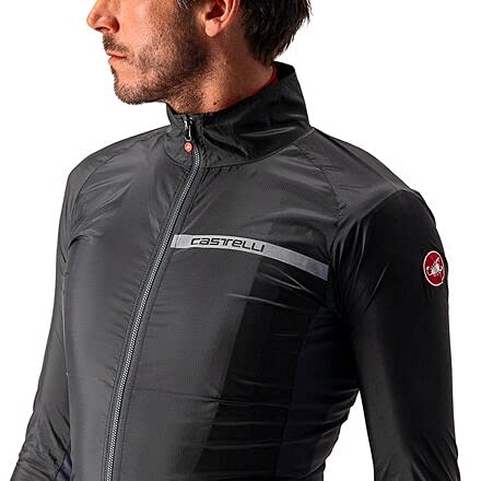 Castelli Cycling Squadra Stretch Jacket For Road And Gravel Biking I Cycling - Light Black/Dark Gray - Medium #TOP2