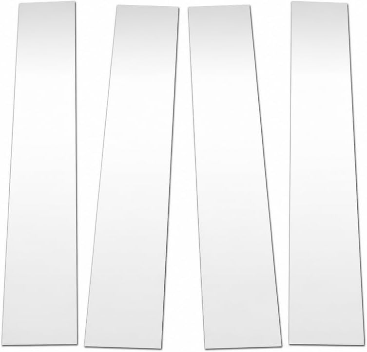 Sizver Polished Stainless Steel Pillar Posts Accent Covers for 2004-2014 F-150 ^Super/SuperCrew Cab^