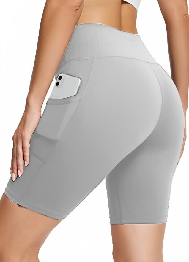 KASHIKAY CREATIONHigh Waist Sports Activewear Shots for Women and Girls.Use at The Gym/Yoga or Cycling Shorts with Pocket