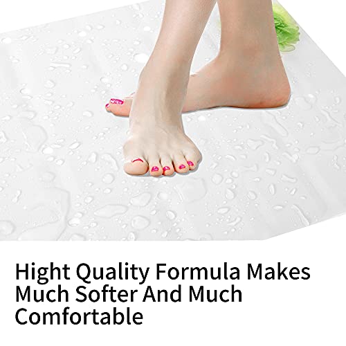 Webos FOLDSHOWER01 Shower Mat Non Slip: Silicone Foldable No Suction Cups Bath Mats Machine Washable For Textured And Reglazed Shower Stall Safety Matt With Drain Holes Bathtub Mat  thumb #2