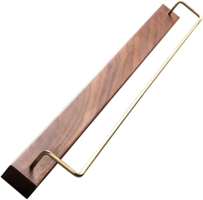 Gadpiparty Heavy Duty Wall Mount Towel Rack Durable Wood Towel Organizer for Bathroom Kitchen Easy Install No-Drill Adhesive Holder for Smooth Surfaces