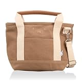 [ハピタス] 2WAY保冷トートバッグ キャンバスバッグ ランチ用バッグ ショルダーバッグ ミッフィー 6078 B285.ブラウンフェイス