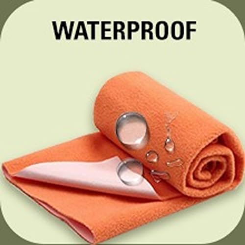 Image of Crib Mattress Protector Dry Sheet, Waterproof Bed Protector Sheets, Reusable Rubber Sheets for Children, Adults & Pet, Leak Proof Mats for Home, Outdoor & Travel (Small 20 inchx30 inch) (Pink)