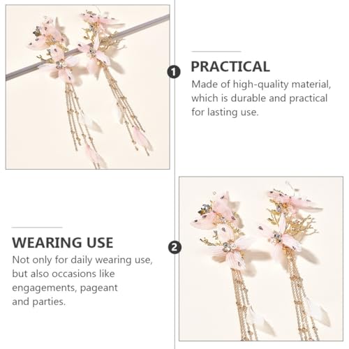 2 piezas de horquilla decorativa y pinza de cabello elegante para peinados diarios 7