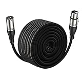 Cable XLR EBXYA Cable de micrófono XLR 30M -3 pines XLR balanceado macho a hembra Cable de parche de escenario para mezclador de audio de micrófono