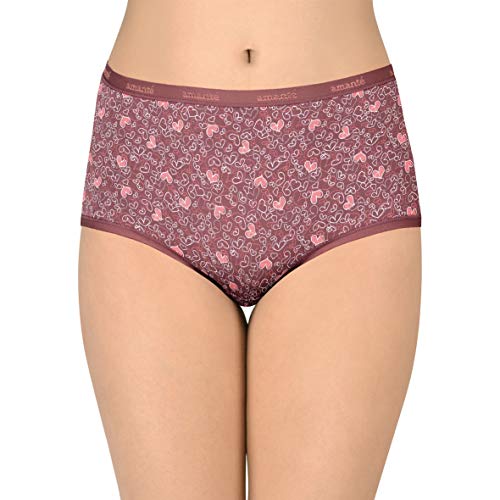 Image of Amante Printed Cotton Full Brief Panty Pack(Pack of 3)