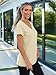 AUTOMET T-Shirts Short Sleeve V Neck Tees Tops for Women Fashion Trendy Lightweight Soft Casual Summer Outfits Clothes 2025 Cream M