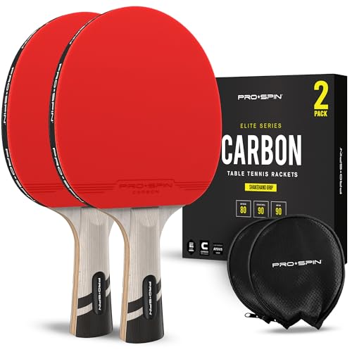PRO SPIN Racchetta Ping Pong Fibra di Carbonio
