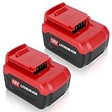 OHYES BAT 2Packs 6.0Ah High Capacity PC18BLX Battery Compatible with Porter Cable 18V Lithium PC18B PC18BL PC18BLEX PCC489N PC188 Cordless Power Tools(2 Pack 6000mAh ion Battery)