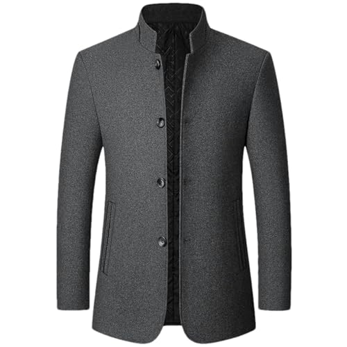 Manteau laine homme anti-froid veste épaisse contre le vent d'hiver