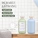 UMETASS 3 PACK Travel Shampoo Bottle, Empty Plastic Squeeze Bottles 6.8oz with Flip Cap, Lotion Container for Toiletries Travel Size Shampoo and Conditioner
