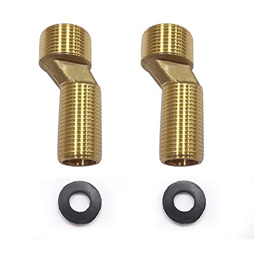 Gotonovo 1/2'' Solid Brass Bend Angle Adapter Faucet Adapter cover