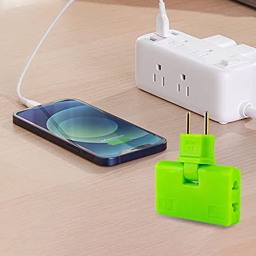 Adaptador tomada pare- Adaptador tomada tomada pareplana 3 vias,Tomada extensão plugue plano ultrafi