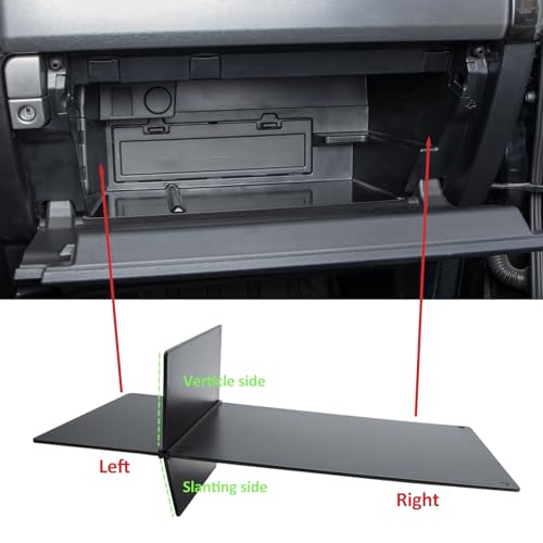 JDMCAR Glove Box Organizer Compatible with Toyota 4Runner Accessories 2010 - 2020 2021 Insert ABS Black Materials Compartment Tray
