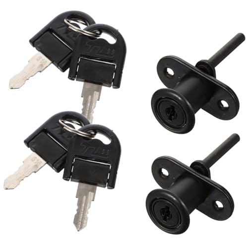 jojofuny 2 Piezas Cerradura de puerta del gabinete del hogar candado de servicio pesado cerradura del archivador accesorios para cerraduras de cajones herrajes para cerraduras de muebles