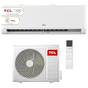 TCL Split Klimaanlage 12000 BTU BreezeIN mit Sprachsteuerung, WIFI für Räume bis 45m² 4 in 1: Heizen, Kühlen, Entfeuchten, Ventilieren – Version 2025