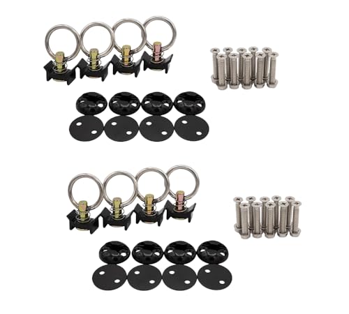 Mytee Products 44 Pieces Black Tie Down Kit with 2