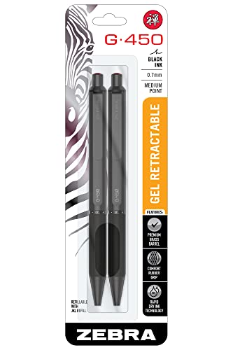 Stylo roller gel Zebra Pen G-450 idéal pour organiser votre carnet de notes