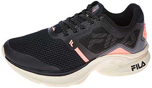 Fila, Racer Move, Tênis, Feminino, Preto/Salmão/Grafite, 34