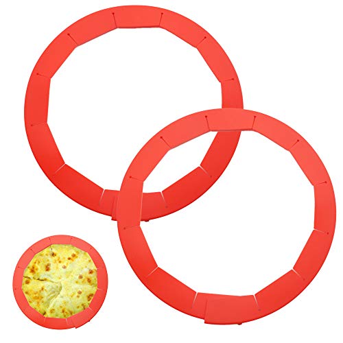 Luxtrip 2 Pack Pie Crust Shield Silicone Pie Protectors Adjustable Silicone Pie Crust Shield Fit 8