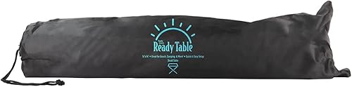 Miniatura 10 de Ready Table - Mesa plegable pequeña y portátil para exteriores con tapa dura de aluminio. Útil para playas, canotaje, camping y más. Mesa portátil