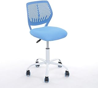 Blue Office Task Adjustable Desk Chair Mid Back Home Children Study Chair
