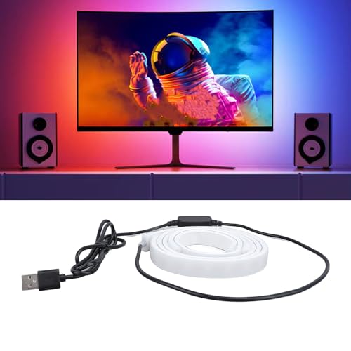 Tira de LED RGB USB para PC y TV 24 pulgadas Asixxsix miniatura 7