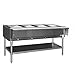 Eagle Group HT4-NG Hot Food Table 4 Wells 63-1/2 Length Galvanized Undershelf and Legs Natural Gas