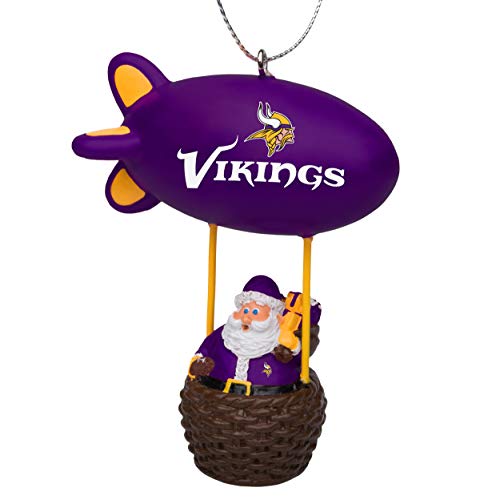FOCO NFL Minnesota Vikings Santa Blimp Ornamentsanta Blimp Ornament, Team Color, One Size by FOCO - Used condition - US$9.19