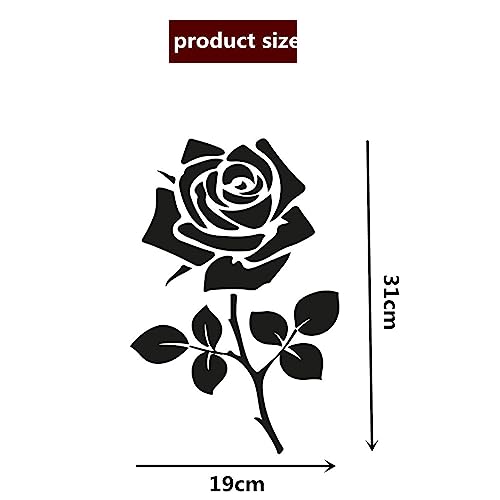 Wanfoou 2 PCS WC Deckel Aufkleber Toiletten Blumen Tattoo, Aufkleber WC Toiletten Deckel, Badezimmer Ornament Wandtattoo Toilettendeckel Türaufkleber Autoaufkleber Tür