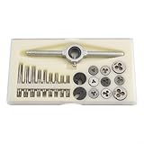 Umfassendes Werkzeugset, 31-teilig, metrische HSS-Gewindebohrer und Stanzformen, perfekt für Uhrmacherei und Reparaturen