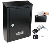  BUZON DE EXTERIOR METALICO CON CERRADURA CORREO POSTAL PAQUETERIA PARA PARED BUZÓN