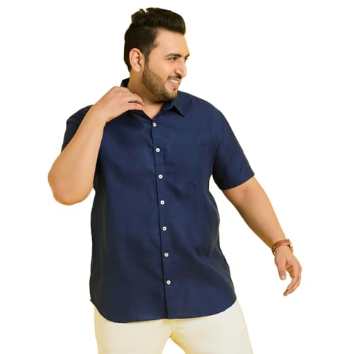 Image of Bigbanana Plus Size Men's Regular Fit Solid Shirt