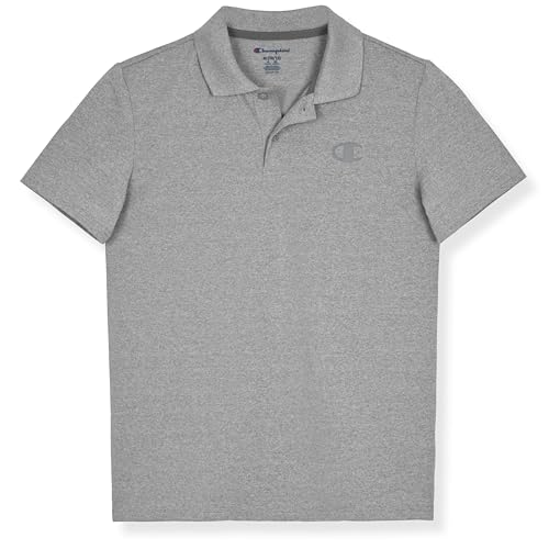 Champion Boys' Athletic Short Sleeve Polo Shirt with Moisture Wicking Stretch Fabric