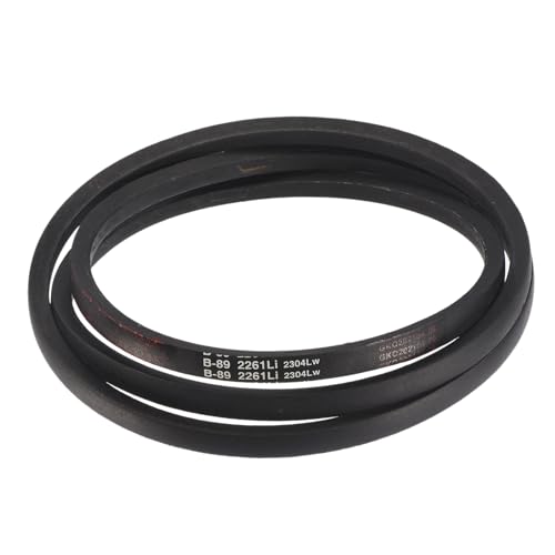 Image of uxcell 3 Pack B89 Classic Wrapped V-Belt, 92 inch Outside Circumference Wrapped Industrial Rubber V-Belt B Profile V-Belt for Industrial Machinery Equipment, Black
