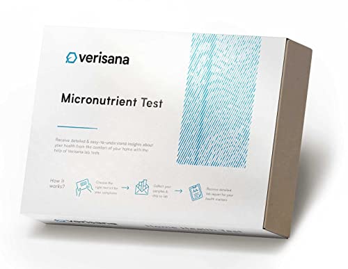 Verisana Micronutrient Test & HbA1c + Cholesterol Determine Your Vitamin B9 & B12 Vitamin D Levels + HbA1c & Cholesterol Easily & Conveniently from Home Analysis by CLIA-Certified Lab