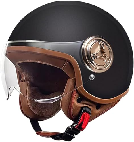 Casco jet con visera solar para moto de diseño abierto homologado de 54 a 61 cm